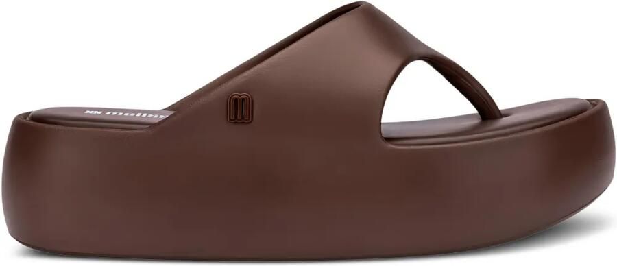 Melissa Slippers met plateauzool Bruin