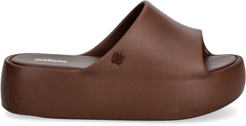 Melissa Slippers met plateauzool Bruin