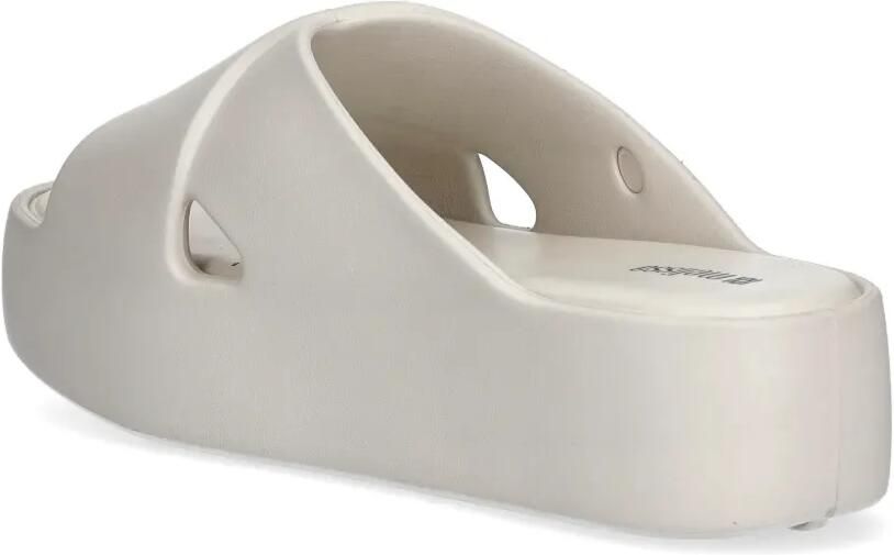 Melissa Slippers met plateauzool en gekruiste bandjes Beige - Foto 2
