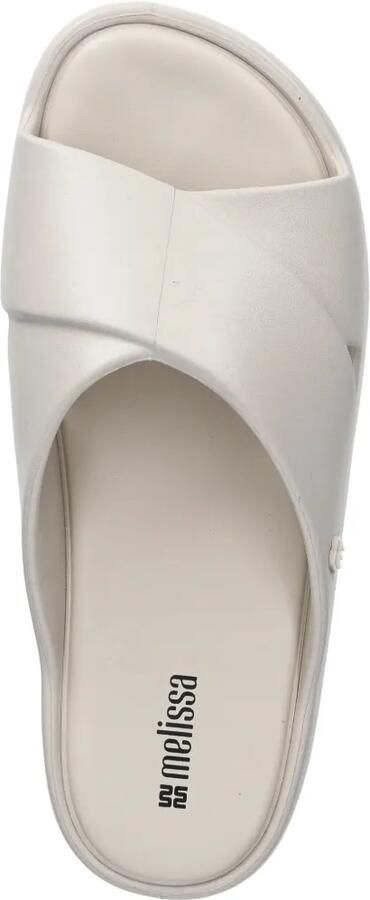 Melissa Slippers met plateauzool en gekruiste bandjes Beige - Foto 4