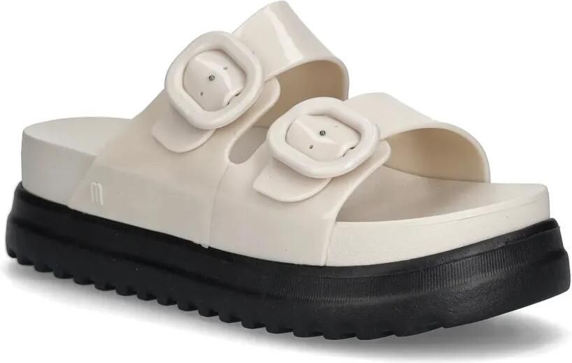 Melissa Slippers met plateauzool en gespsluiting Beige - Foto 3