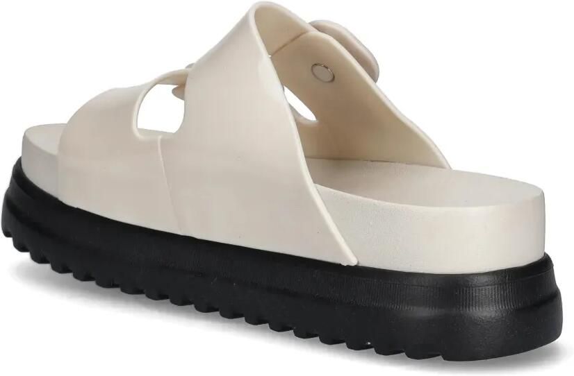 Melissa Slippers met plateauzool en gespsluiting Beige - Foto 2