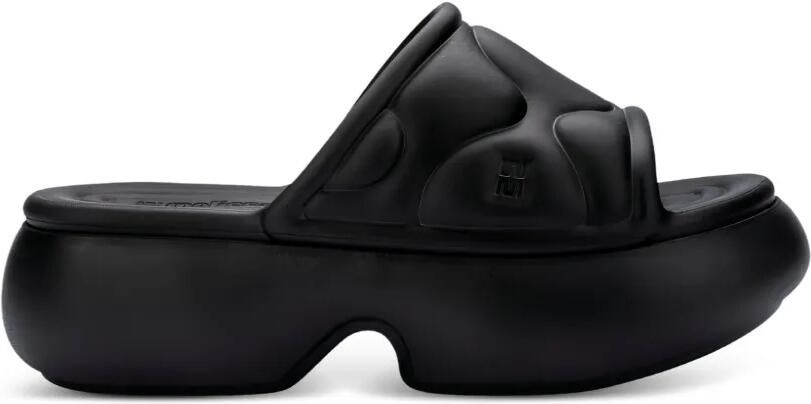 Melissa Slippers met plateauzool Zwart