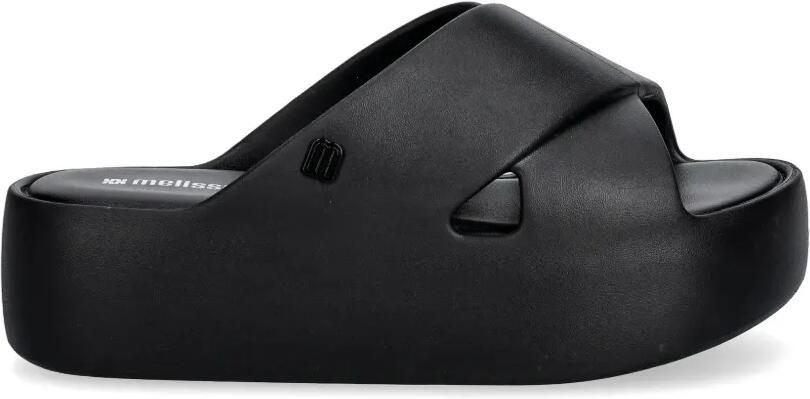 Melissa Slippers met plateauzool Zwart