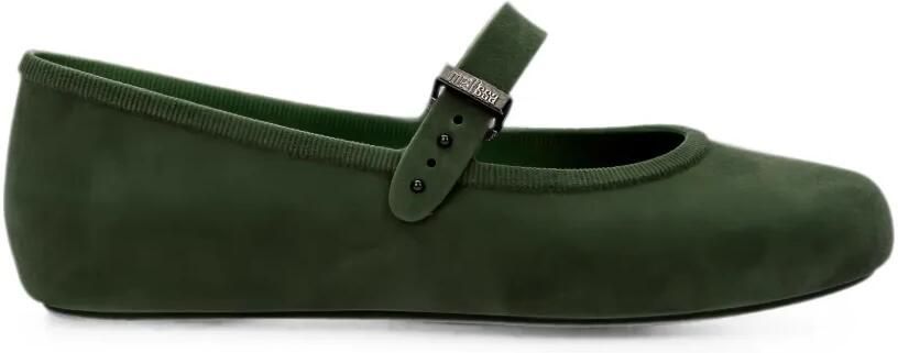 Melissa Soft Ballerina fluwelen ballerina's Groen