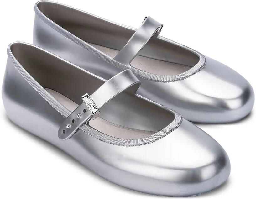 Melissa Soft ballerina's met gespbandje Grijs - Foto 3