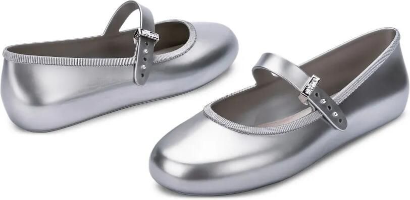 Melissa Soft ballerina's met gespbandje Grijs - Foto 4