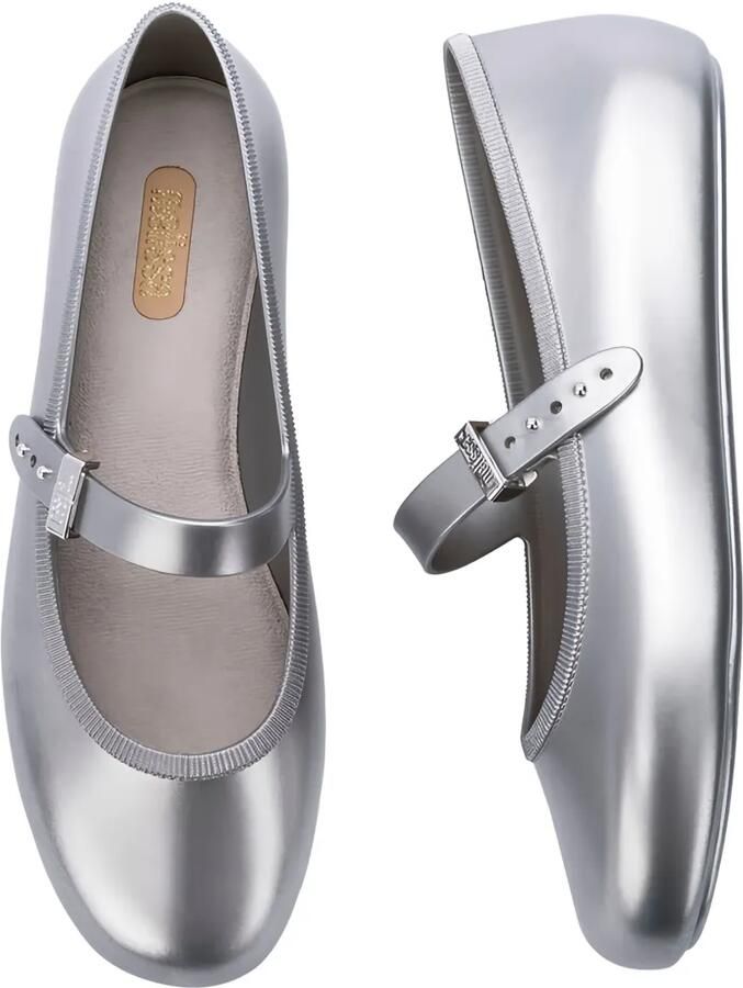 Melissa Soft ballerina's met gespbandje Grijs - Foto 2