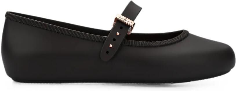 Melissa Soft ballerina's met gespsluiting Zwart