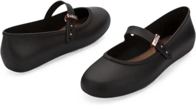 Melissa Soft ballerina's met gespsluiting Zwart - Foto 4