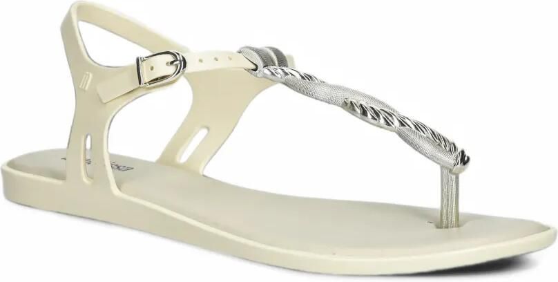 Melissa Solar Twist AD rope-detail thong sandals Beige - Foto 2