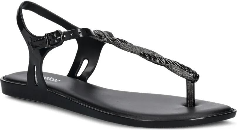 Melissa Solar Twist AD sandalen met gevlochten bandje en gespsluiting Zwart - Foto 2