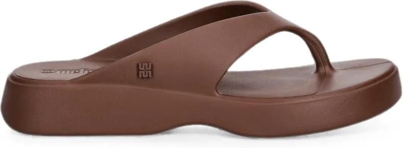 Melissa Teenslippers met plateauzool Bruin