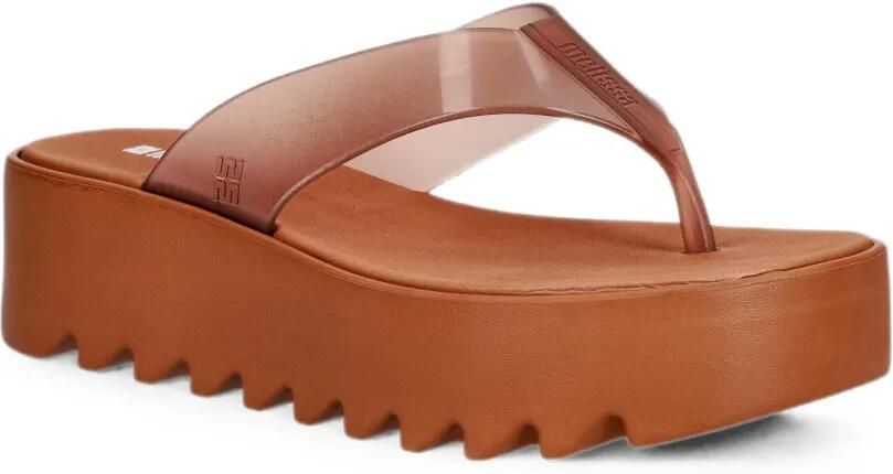 Melissa Teenslippers met plateauzool Bruin - Foto 3