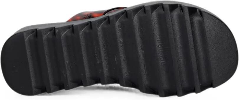 Melissa Teenslippers met schildpadschild-design en plateauzool Zwart - Foto 4