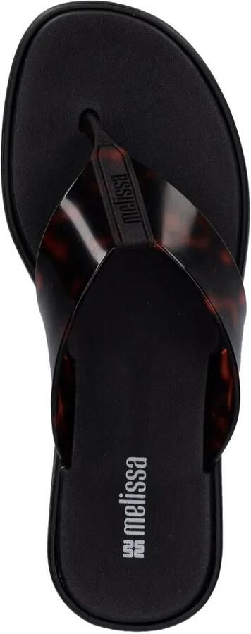Melissa Teenslippers met schildpadschild-design en plateauzool Zwart - Foto 3