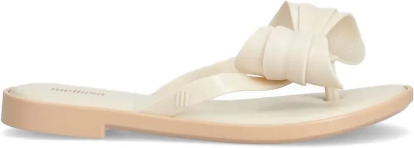 Melissa Teenslippers met strikdetail Beige