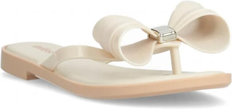 Melissa Teenslippers met strikdetail Beige - Foto 3