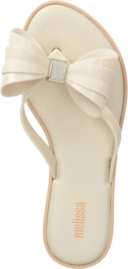 Melissa Teenslippers met strikdetail Beige - Foto 2