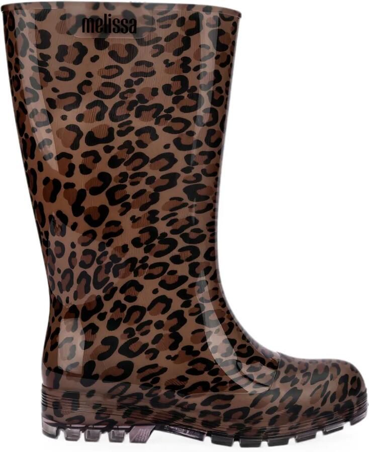 Melissa Welly laarzen met luipaardprint Bruin