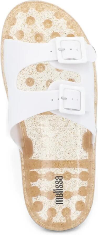 Melissa Wide buckle-fastening slides Wit - Foto 3