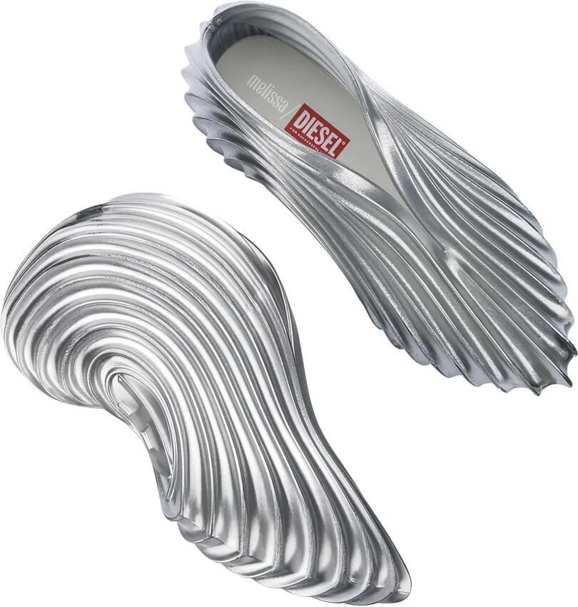 Melissa x Diesel Quantum geribbelde sneakers Grijs - Foto 2