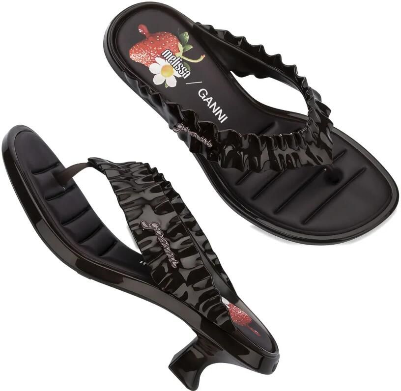 Melissa x Ganni sandalen met kitten-hak Bruin - Foto 2