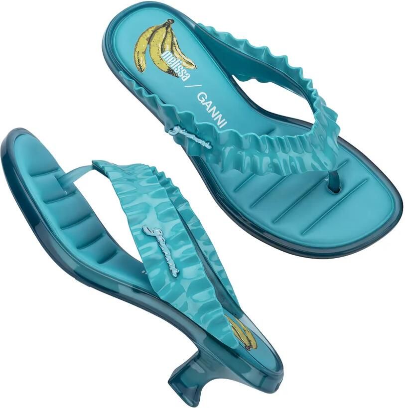 Melissa x Ganni sandalen met kitten-hak Blauw - Foto 2