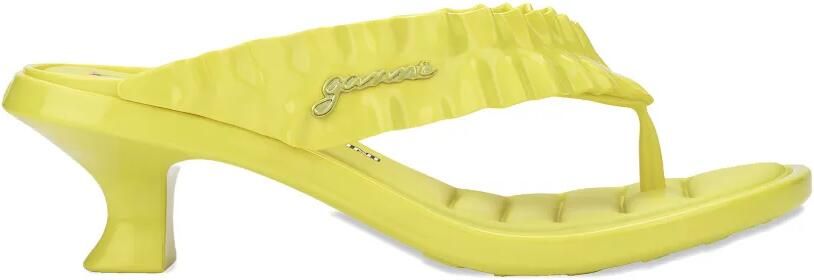 Melissa x Ganni sandalen met kitten-hak Geel