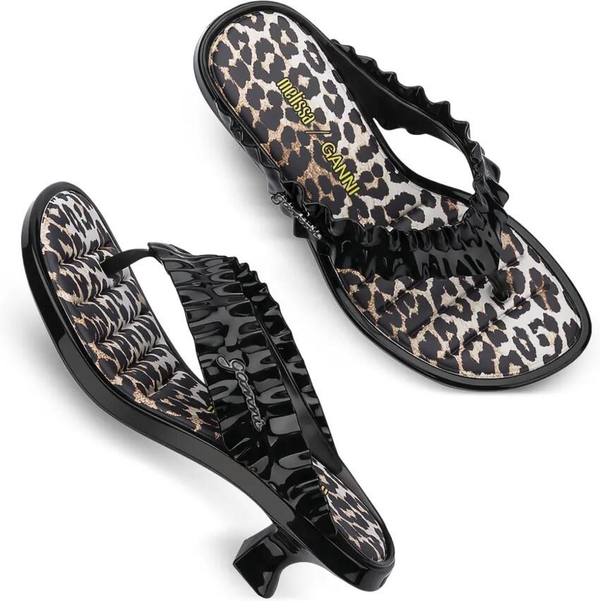 Melissa x Ganni sandalen met kitten-hak Zwart - Foto 2