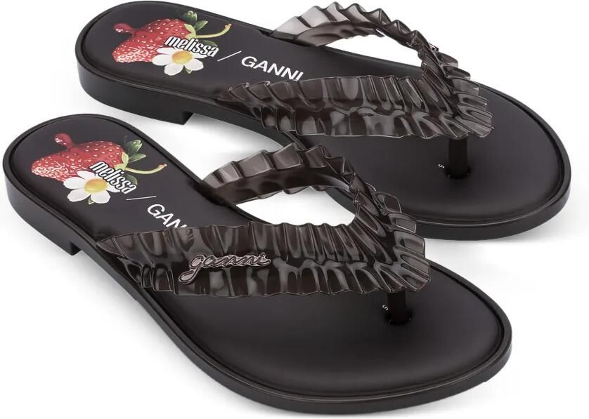 Melissa x Ganni teenslippers Bruin - Foto 4