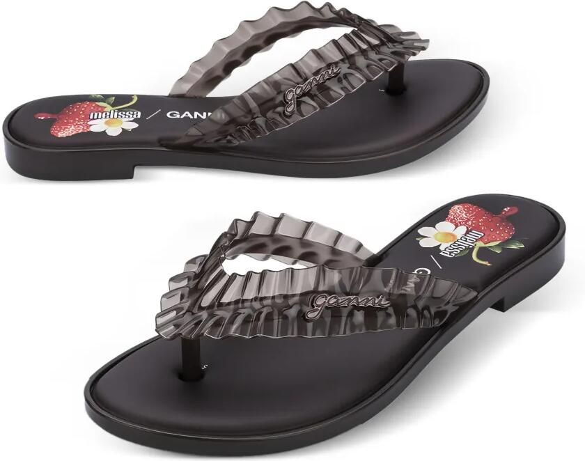 Melissa x Ganni teenslippers Bruin - Foto 3