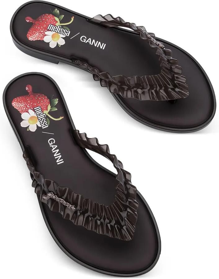 Melissa x Ganni teenslippers Bruin - Foto 2