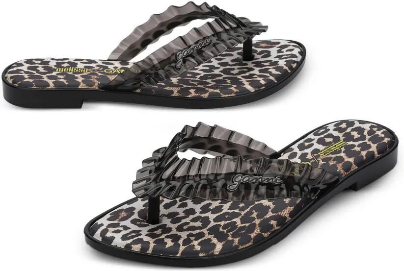 Melissa x Ganni teenslippers Zwart - Foto 4
