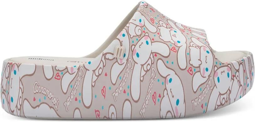Melissa x Hello Kitty and Friends Free slippers met plateauzool Beige