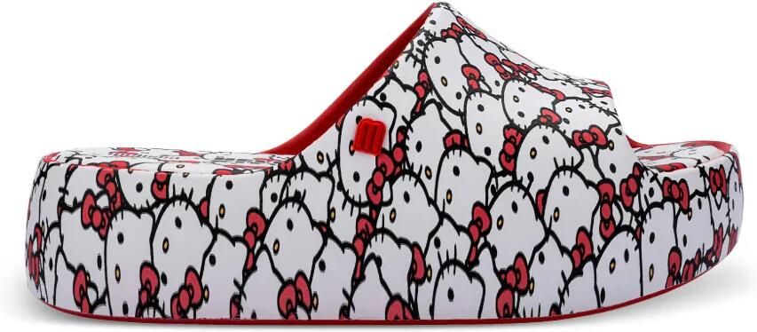 Melissa x Hello Kitty and Friends Free slippers met plateauzool Wit