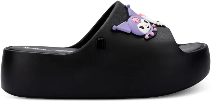Melissa x Hello Kitty and Friends Free slippers met plateauzool Zwart