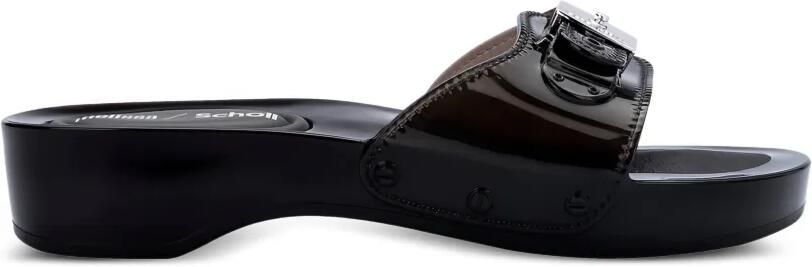 Melissa x Scholl slippers met percura hak Zwart