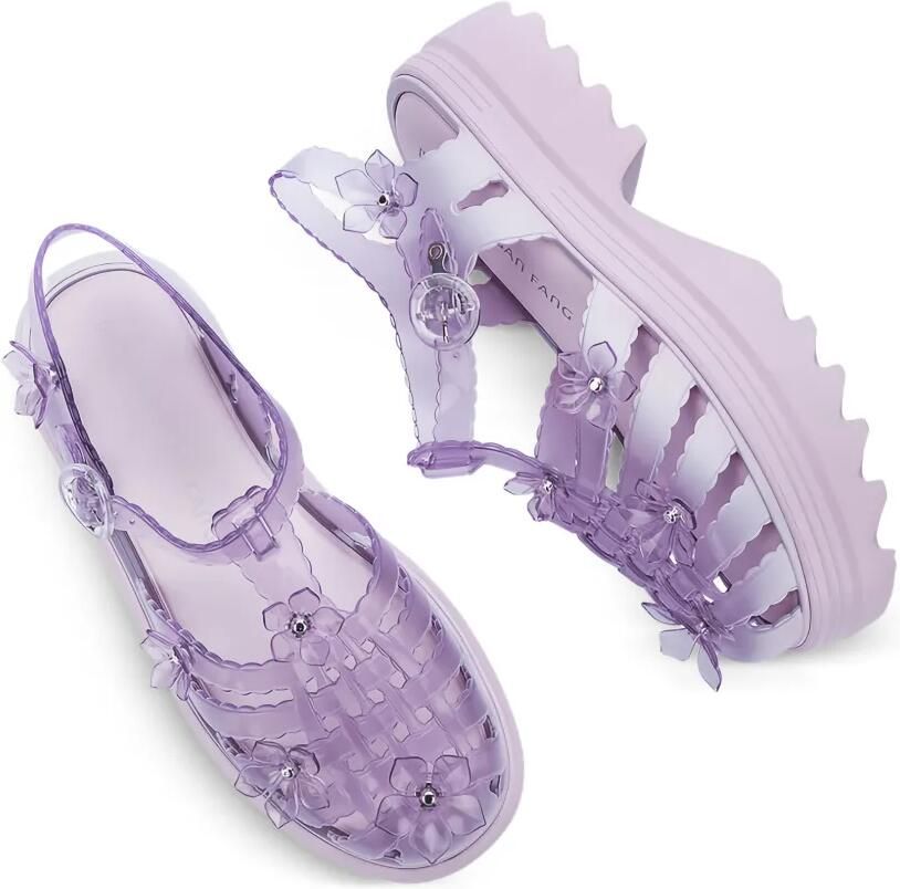 Melissa x Susan Fang Possession sandalen met plateauzool Paars - Foto 2
