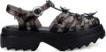 Melissa x Susan Fang Possession sandalen met plateauzool Zwart - Zwart
