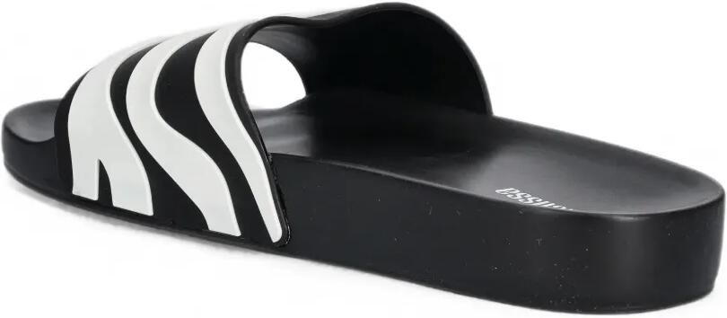 Melissa zebra-print slides Zwart - Foto 3