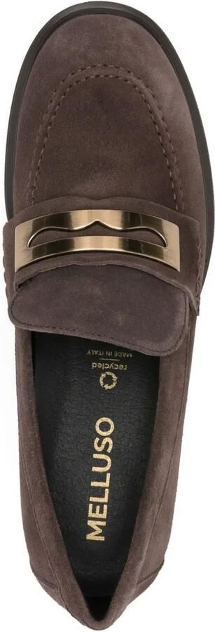 MELLUSO 50 mm loafers met metalen detail en hak Bruin - Foto 3