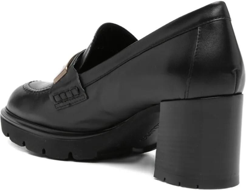 MELLUSO 50 mm loafers met plakkaat Zwart - Foto 2