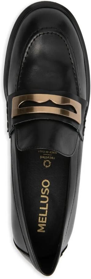MELLUSO 50 mm loafers met plakkaat Zwart - Foto 4