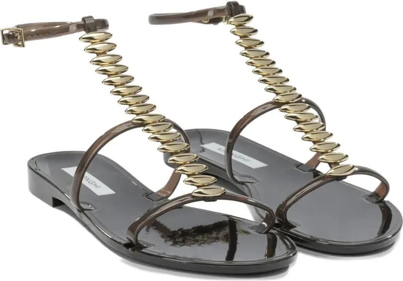 MENGHI Sandalen verfraaid met studs Zwart - Foto 3