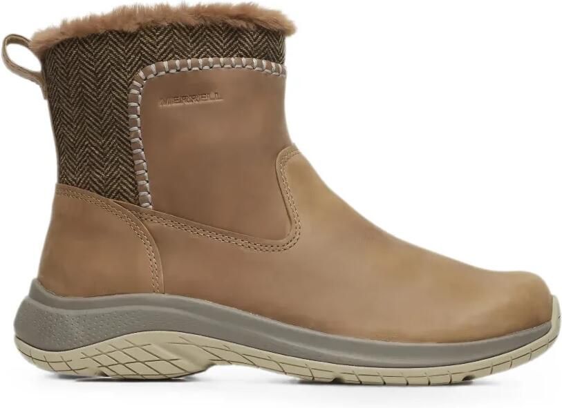 Merrell Encore Ice 5 enkellaarzen met visgraatpatroon Beige