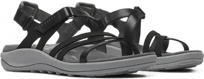 Merrell Harbour sandalen met klittenband en bandjes Zwart - Foto 4