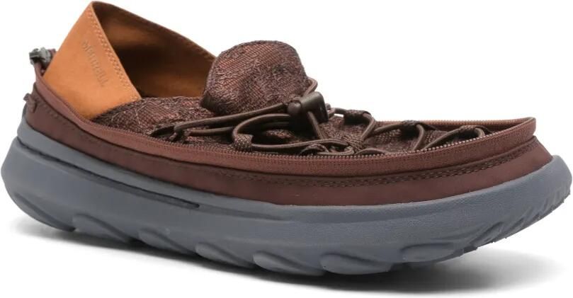Merrell Sneakers met houtje touwtje sluiting en rits Bruin - Foto 2