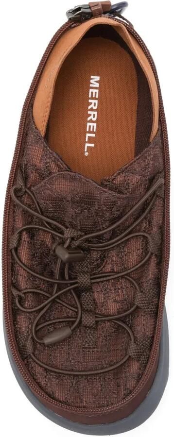 Merrell Sneakers met houtje touwtje sluiting en rits Bruin - Foto 3