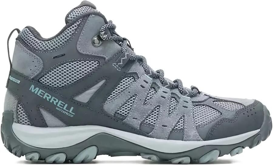 Merrell Suède sneakers met mesh Grijs